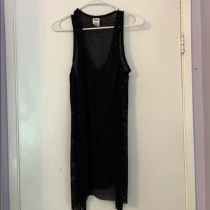black mesh dress